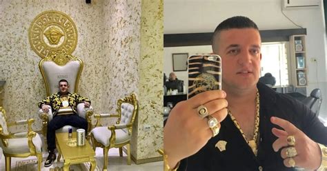 He wore the chair in gold/ Meet the Albanian millionaire on .